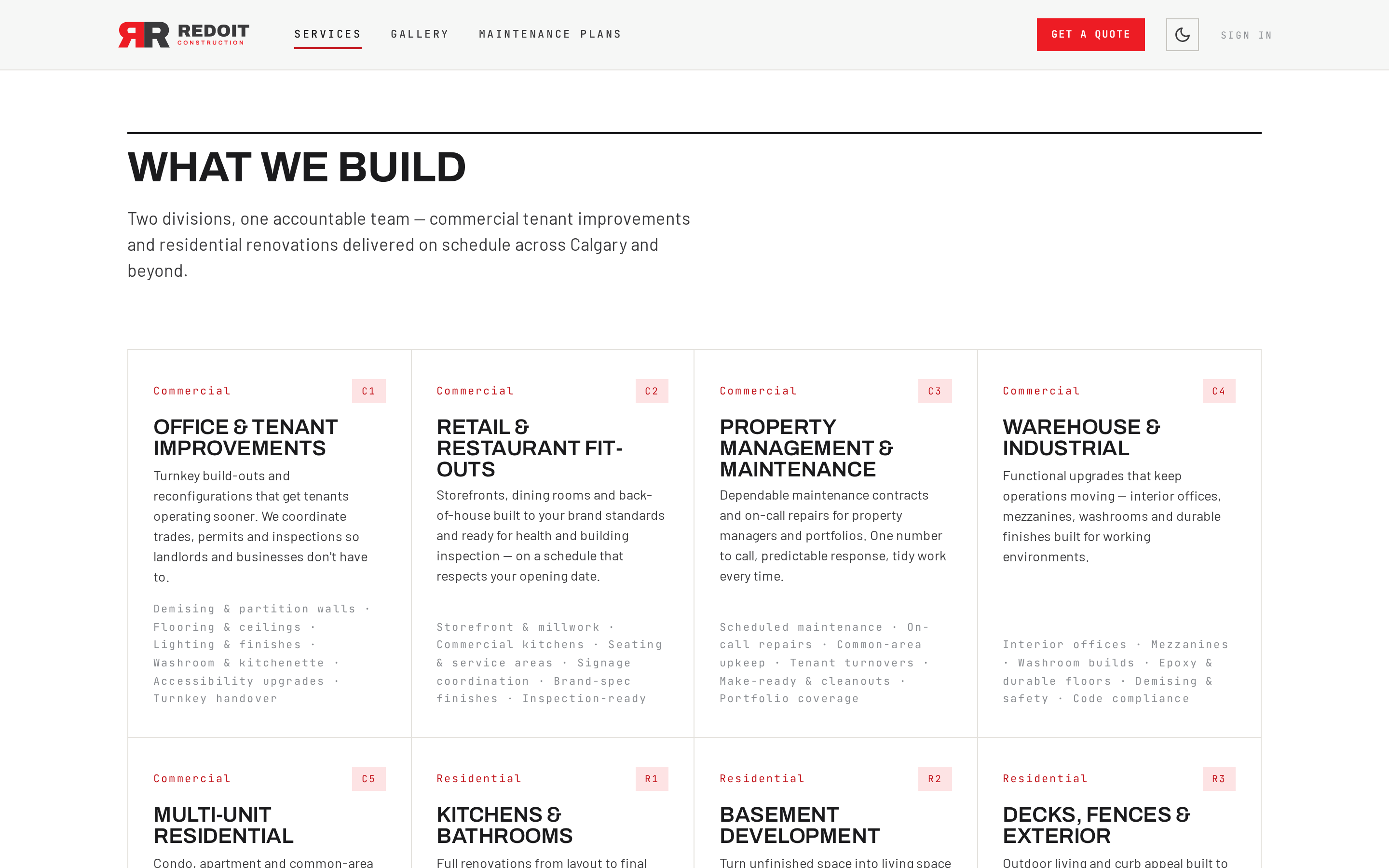 What we build